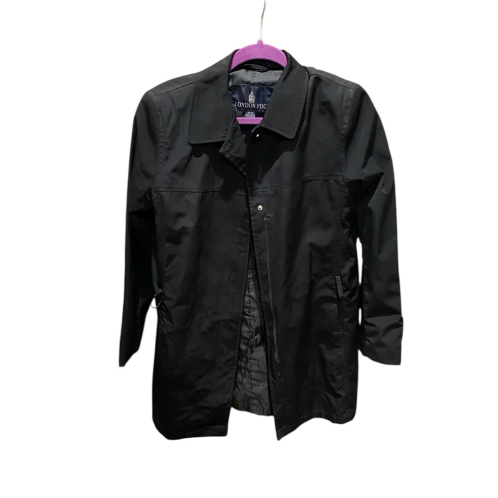 London Fog- Trench-Rain Jacket-Women’s Size: Medium-Color: Black!!